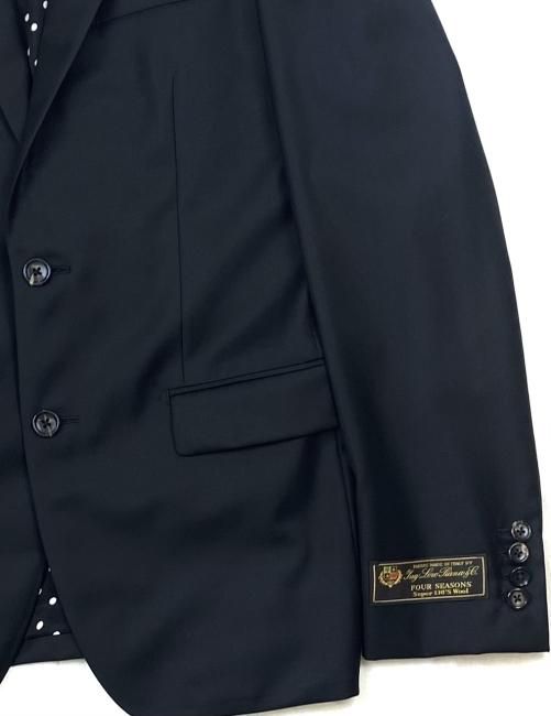 WACKO MARIA / LORO PIANA / NARROW LAPEL TAILORED JACKET(BLK WACKO MARIA / LORO PIANA / NARROW LAPEL TAILORED JACKET(BLK