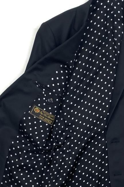 WACKO MARIA / LORO PIANA / NARROW LAPEL TAILORED JACKET(BLK WACKO MARIA / LORO PIANA / NARROW LAPEL TAILORED JACKET(BLK