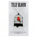 Tilly Bloom 鳥モチーフペンダント 鳥かごと赤い鳥（NY）※チャリティー 