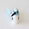 Hannah Turner 陶器の鳥　チャッター・ビル（ターコイズ・フェザー）