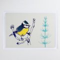 LUCKY BIRD「Large cards カードL / アオガラ  （blue tit ）」 