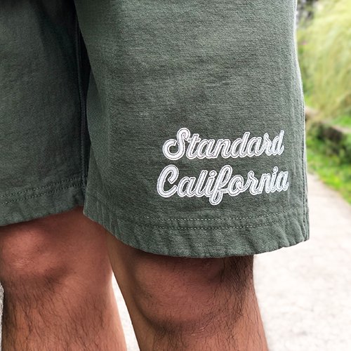 US Cotton Script Logo Sweat Shorts | STANDARD CALIFORNIA 