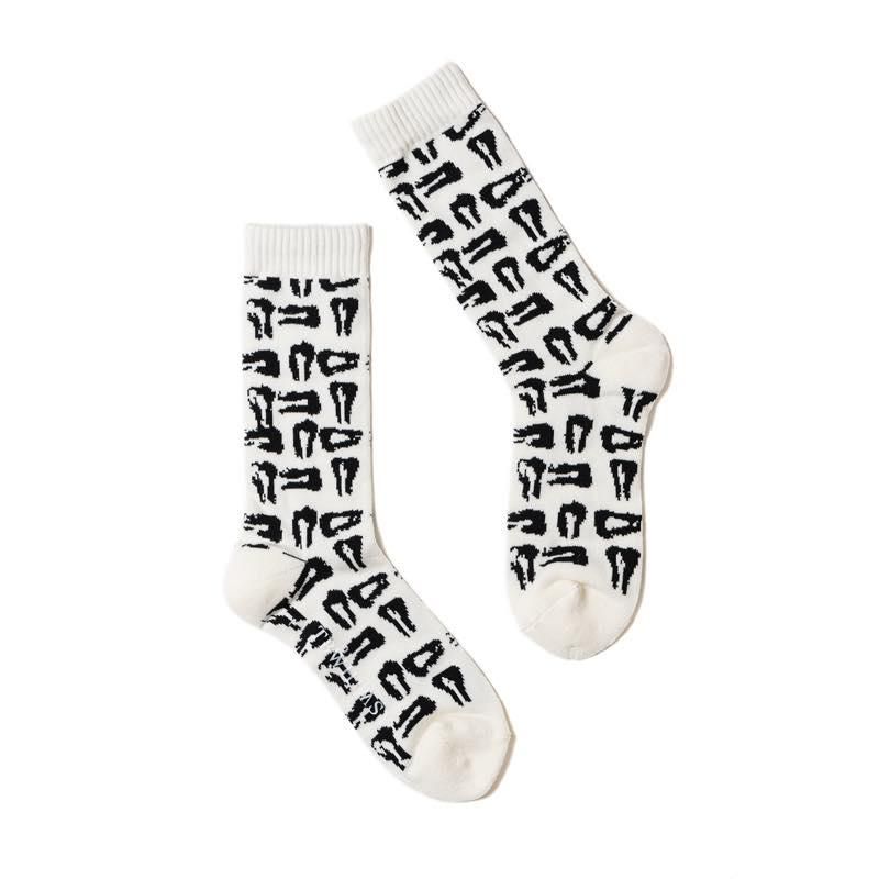 MAD COW FOOTPRINT SOCKS | TIGHTBOOTH - タイトブース | Specs ONLINE
