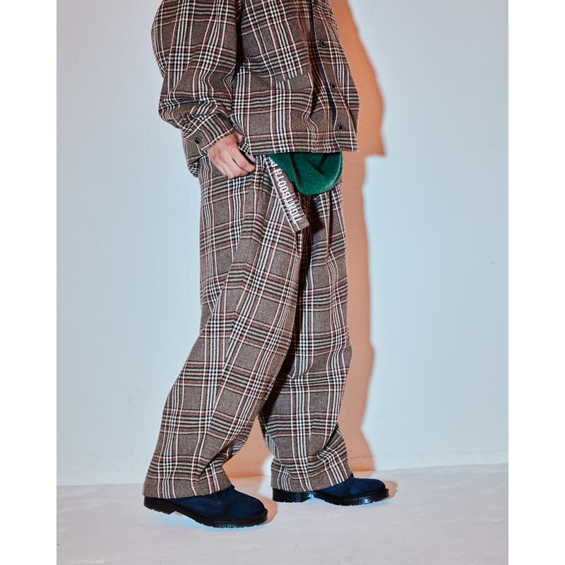 PLAID FLANNEL BAGGY SLACKS | TIGHTBOOTH - タイトブース | Specs