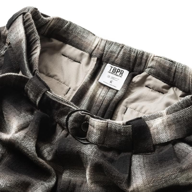 OMBRE HERRINGBONE BAGGY SLACKS | TIGHTBOOTH - タイトブース