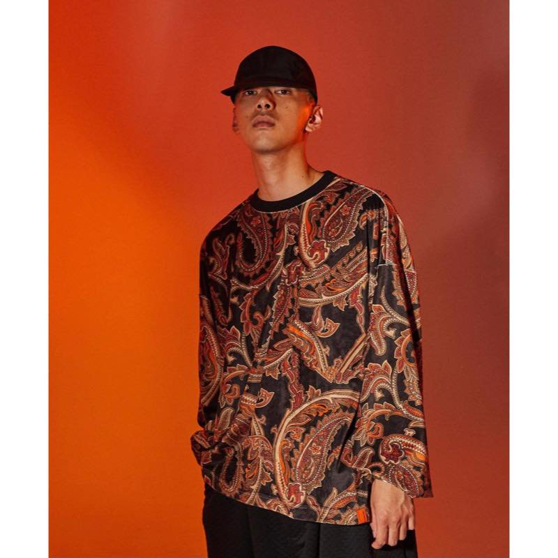 PAISLEY VELOR LONG SLEEVE | TIGHTBOOTH - タイトブース | Specs 