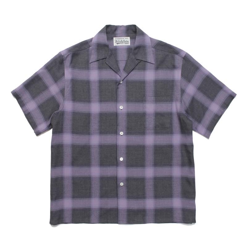 OMBRE CHECK OPEN COLLAR SHIRT S/S (TYPE-2) | WACKO MARIA