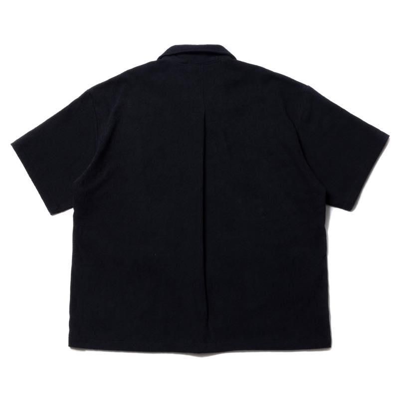 トップス COOTIE Pile Open Collar S/S Shirt Black COOTIE Pile Open Collar S/S Shirt Black