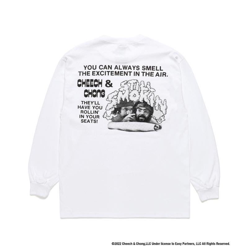 STILL SMOKIN / CREW NECK LONG SLEEVE T-SHIRT (TYPE-3) | WACKO