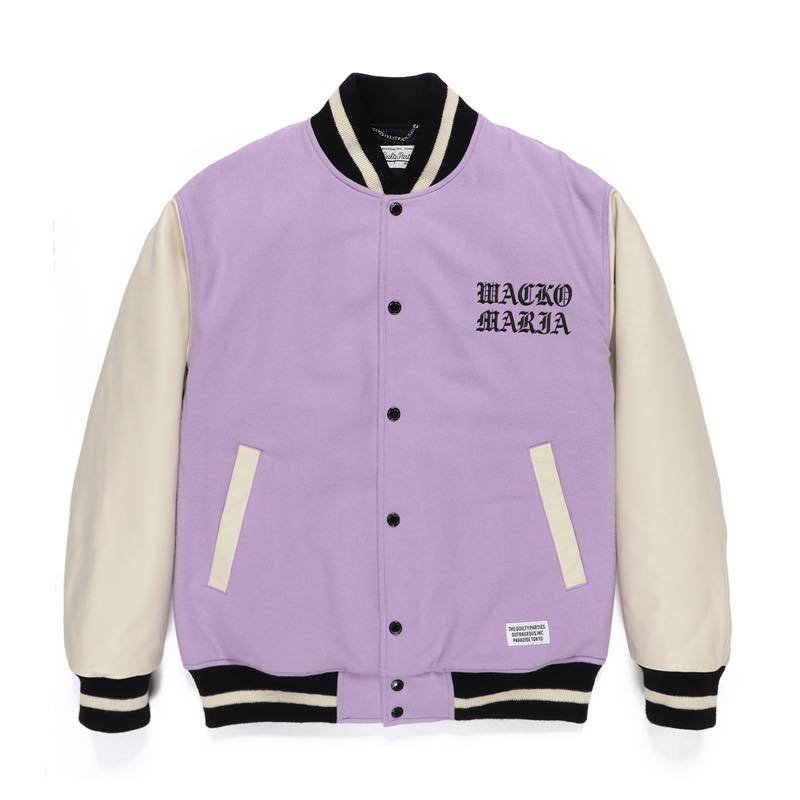 LEATHER VARSITY JACKET -B- (TYPE-2) | WACKO MARIA - ワコマリ | Specs ONLINE  STORE