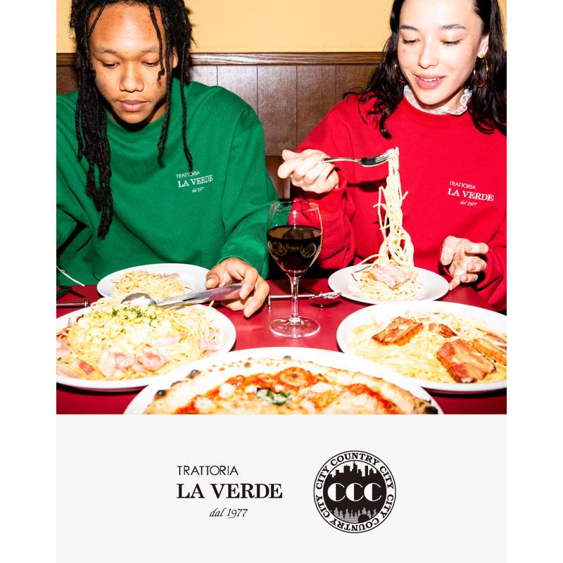 COTTON T-SHIRT_TRATTORIA LA VERDE | CITY COUNTRY CITY - シティー