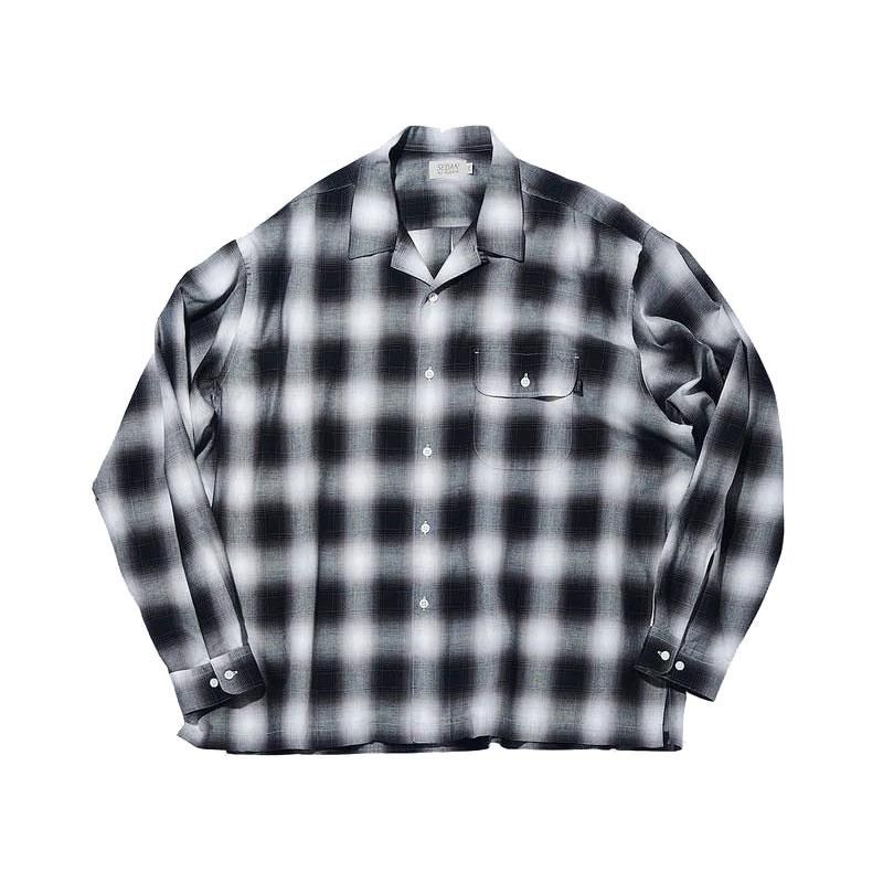 Ombre Plaid Open Collar Shirt | SEDAN ALL-PURPOSE - セダンオール