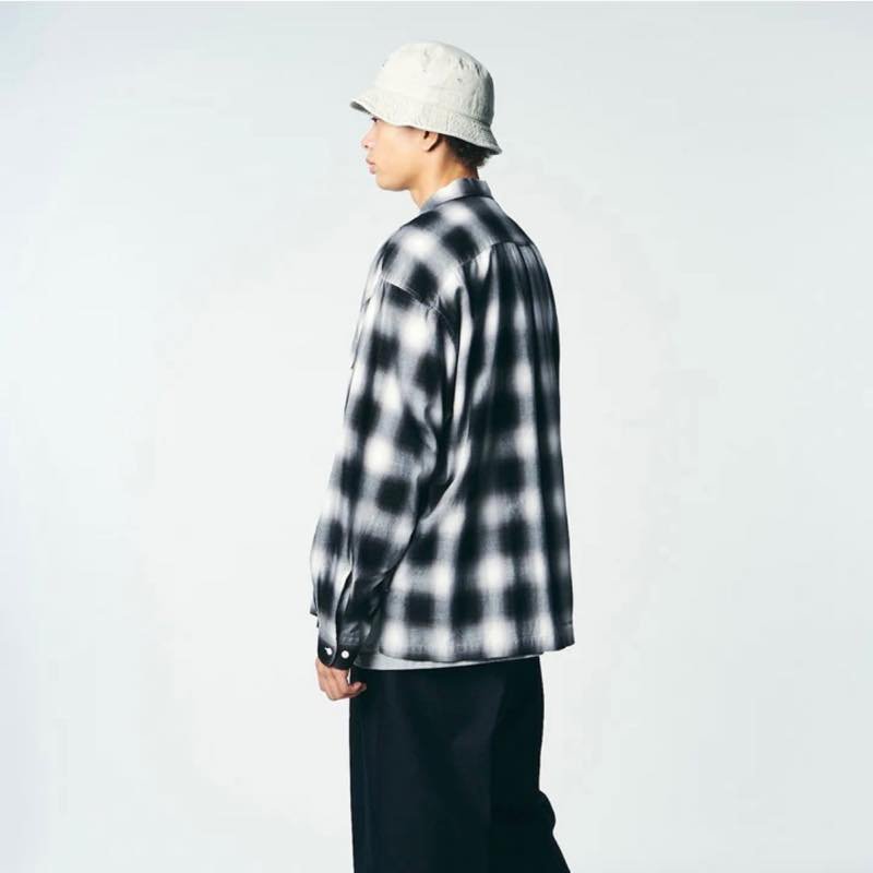 Ombre Plaid Open Collar Shirt | SEDAN ALL-PURPOSE - セダンオール