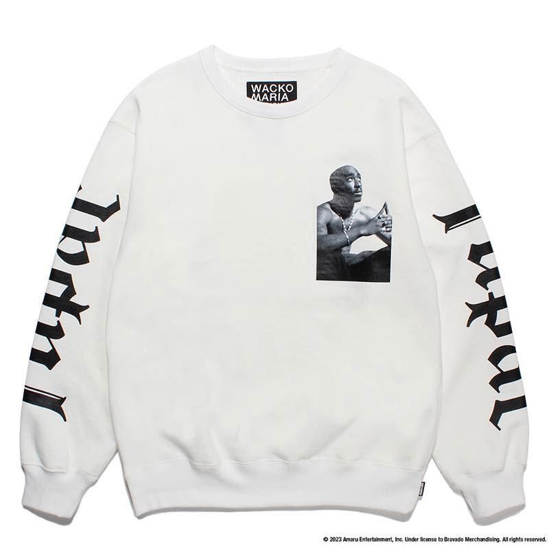 TUPAC / HEAVY WEIGHT CREW NECK SWEAT SHIRT (TYPE-2) | WACKO MARIA ...