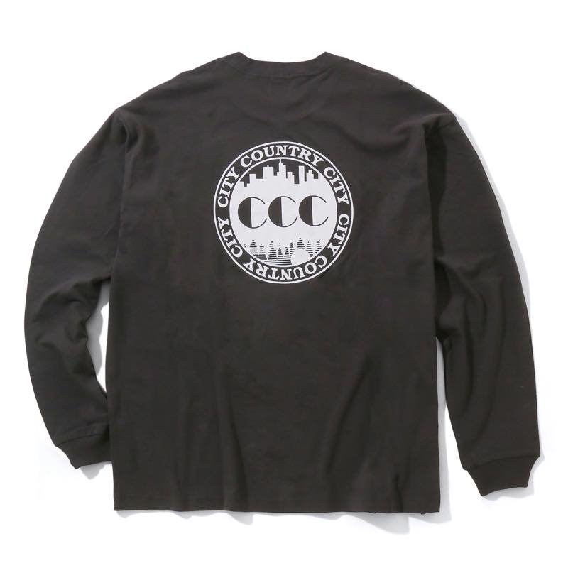 EMBROIDERY LOGO COTTON L/S T-SHIRT | CITY COUNTRY CITY - シティー