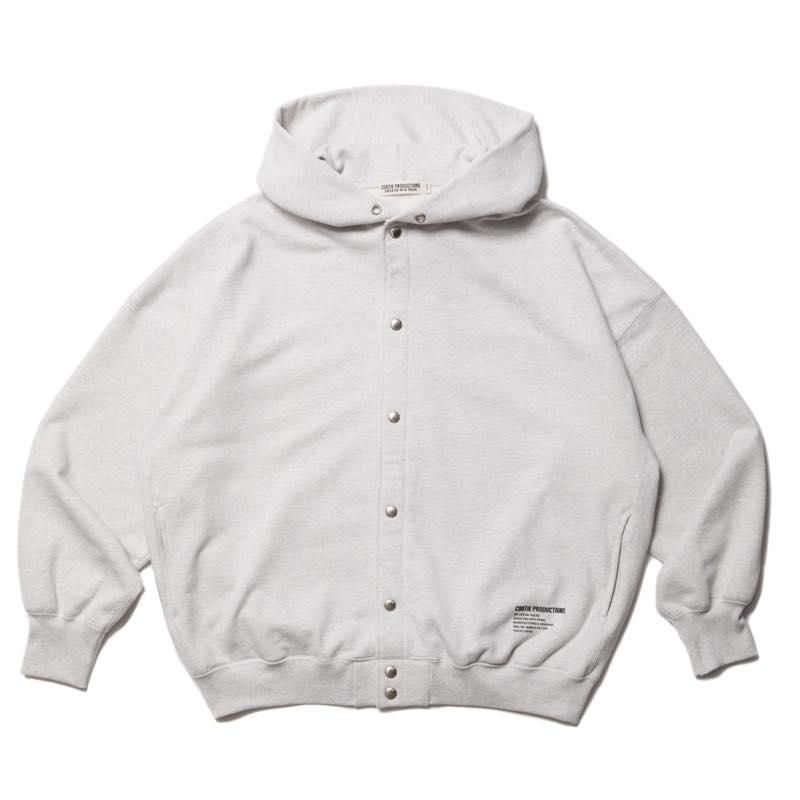 Open End Yarn Plain Sweat Snap Hoodie | COOTIE - クーティー 