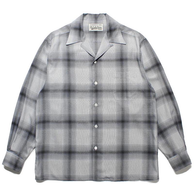 OMBRAY CHECK OPEN COLLAR SHIRT L/S (TYPE-2) | WACKO MARIA - ワコマリア | Specs  ONLINE STORE