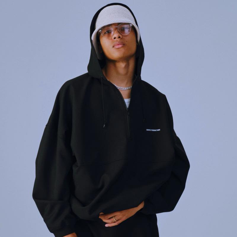 Polyester Twill Half Zip Hoodie | COOTIE - クーティー | SPECS