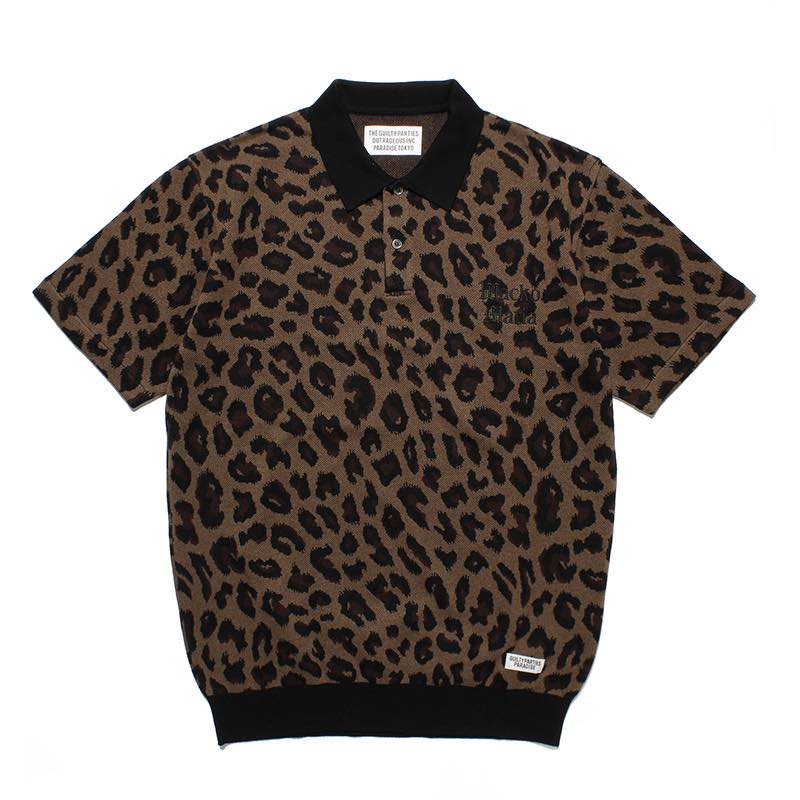 LEOPARD KNIT POLO SHIRT | WACKO MARIA - ワコマリア | Specs ONLINE