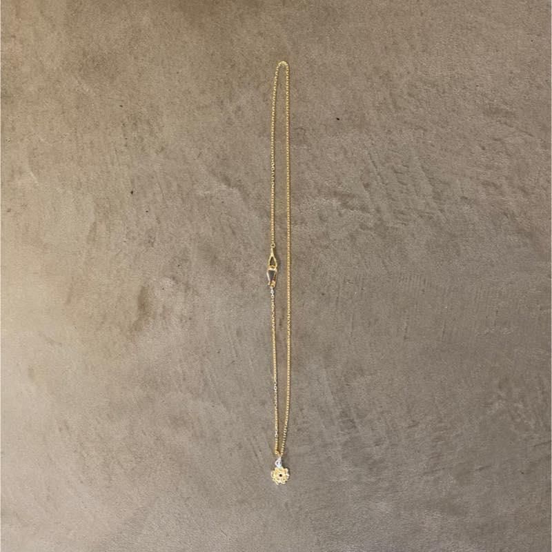 18K GOLD ROSE PENDANT (M) RUBY | LARRY SMITH - ラリースミス