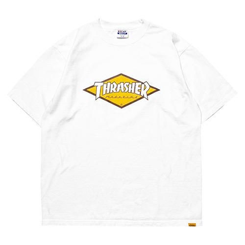 THRASHER × SD Diamond Logo T 白　サイズM スタンダードカリフォルニア　スタカリ　WHITE Tシャツ THRASHER × SD Diamond Logo T | STANDARD CALIFORNIA