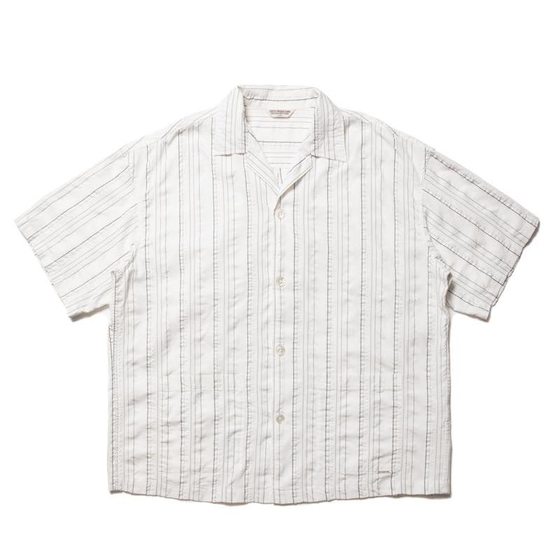 Stripe Sucker Cloth Open Collar S/S Shirt   COOTIE   クーティー