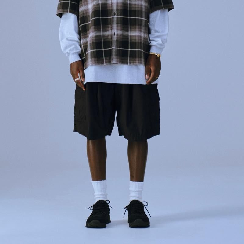 Back Satin Error Fit Cargo Easy Shorts | COOTIE - クーティー Back Satin Error Fit Cargo Easy Shorts | COOTIE - クーティー