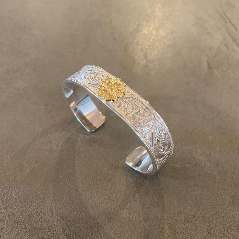 定価110000円 ラリースミス LARRY SMITH KARAKUSA ROSE BRACELET No.42