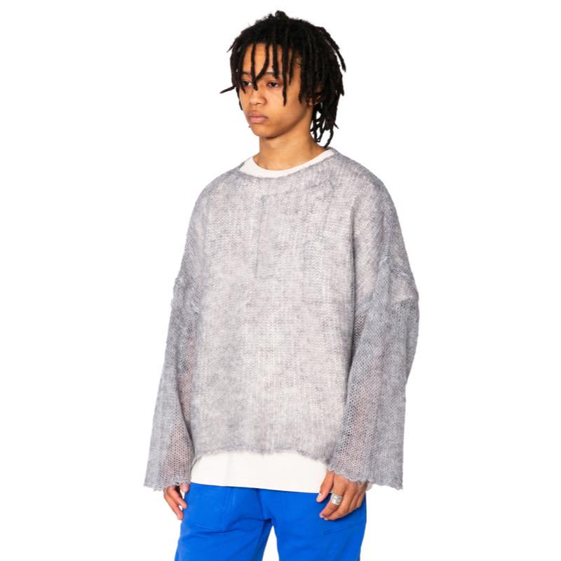 RESEARCHED BOAT NECK SWEATER / MOHAIR MIX YARN | SandWaterr - サンドウォーター |  Specs ONLINE STORE