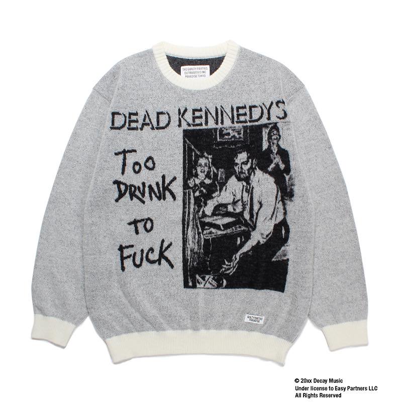 DEAD KENNEDYS / MOHAIR CREW NECK SWEATER | WACKO MARIA