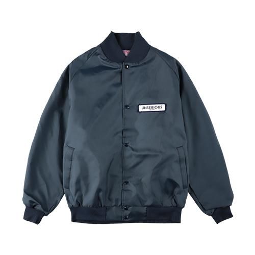 アメリカ製】UNSERIOUS スタジャン L ネイビー