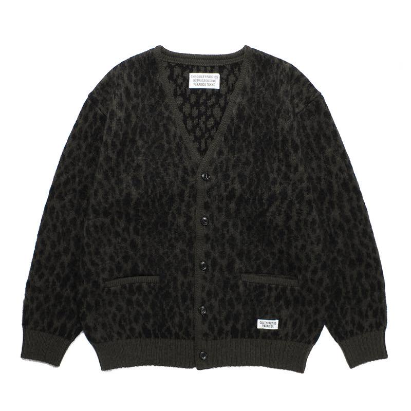 LEOPARD HEAVY MOHAIR KNIT JACQUARD CARDIGAN | WACKO MARIA - ワコマリア | Specs  ONLINE STORE