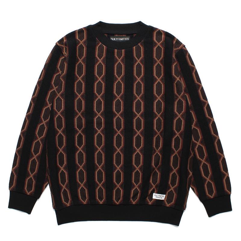 STRIPED JACQUARD KNIT SWEATER | WACKO MARIA - ワコマリア | Specs 