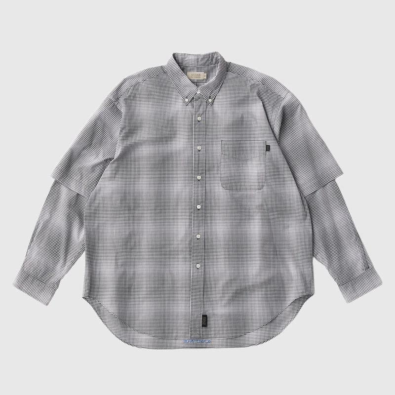 DETACHABLE SHADOW PLAID BD SHIRT | SEDAN ALL-PURPOSE - セダンオールパーパス | Specs  ONLINE STORE