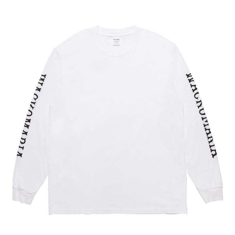 WASHED HEAVY WEIGHT LONG SLEEVE T-SHIRT (25FW-WMT-LT04-WHITE