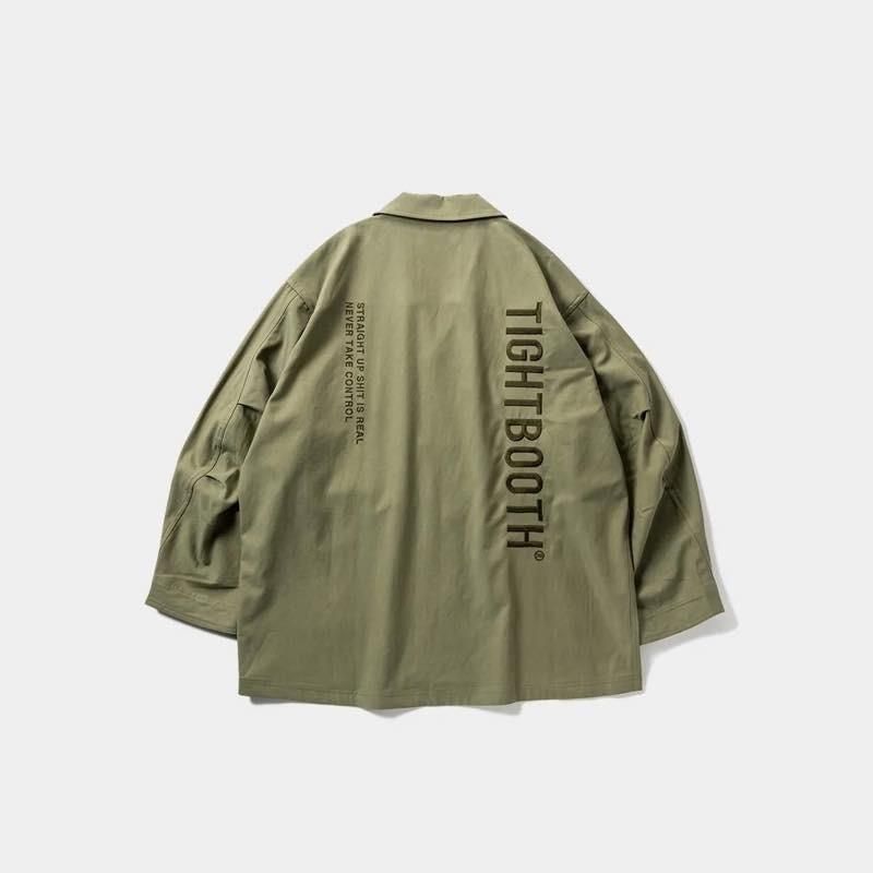 【新品】TIGHTBOOTHタイトブースSKIPPER SHIRTオリーブL TIGHTBOOTH PRODUCTION タイトブース ロンティー TBPR DEADKEBAB