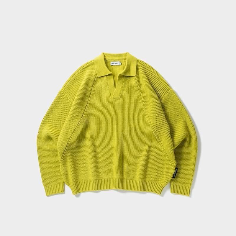 SKIPPER SWEATER (FW25-KN01 GREEN) | TIGHTBOOTH - タイトブース