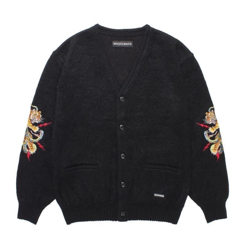 TIM LEHI / MOHAIR KNIT CARDIGAN (25FW-WMK-KN21 BLACK) | WACKO
