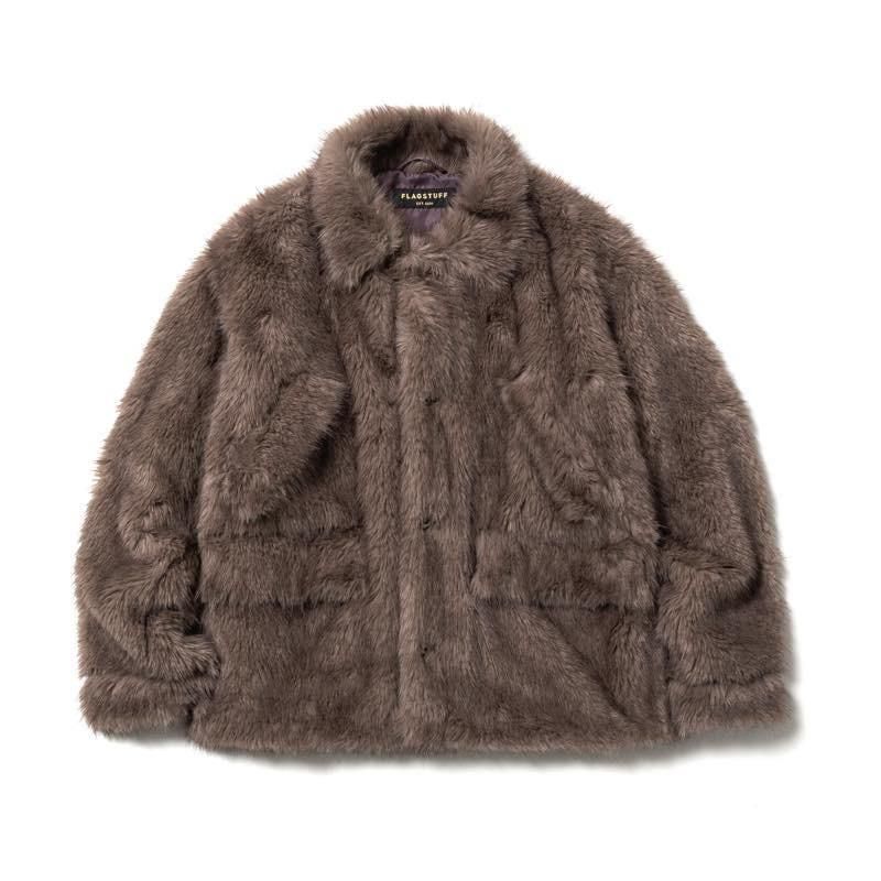 FUR COAT (25AW-FS-09 / FS1782 BROWN) | FLAGSTUFF - フラッグスタッフ