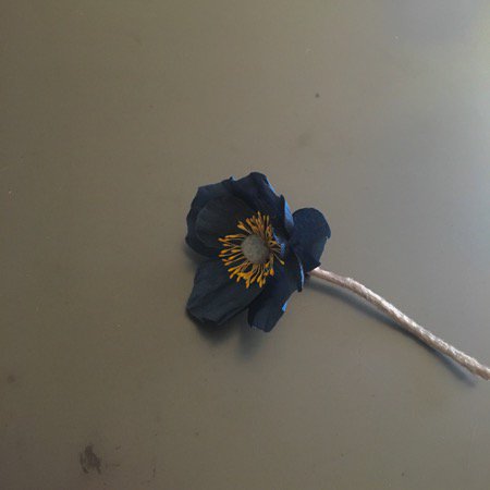 確認用＊アイボリーポピーのお花のブローチ＊お写真2枚目です