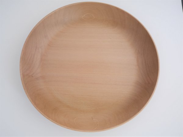 木の皿 椨(タブ) 幅22.2cm 高さ6cm 足付き 杢 手作り 木製 超銘木