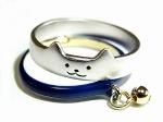 usual tomcat リング (ブルー) ( ネコ :11号 首輪 : フリーサイズ )【 Luccica ルチカ 】【 メール便 送料無料 】 猫 ねこ トムキャット 動物 カワイイ プレゼント