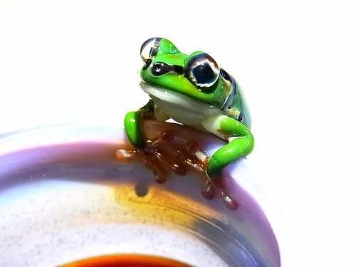 Frog Glass 雨蛙 【 kengtaro ケンタロー 】 カエル ボロシリケイトガラス 蛙 かえる フロッグ 個性的 コップ グラス