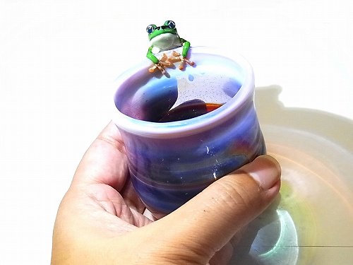 Frog Glass 雨蛙 【 kengtaro ケンタロー 】 カエル ボロシリケイトガラス 蛙 かえる フロッグ 個性的 コップ グラス