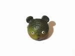 くまの顔 ブローチ (BR-10)【 nikibbit ニキビット 】 熊 クマ アクセサリー 手作り ハンドメイド 個性的 ユニーク くま 熊 クマ アニマル 動物