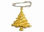 クリスマスツリー ブローチ 【 Luccica / ルチカ 】【ゆうメール 送料無料 】 アクセサリー カワイイ 星 スター クリスマス クリスマスツリー サンタ モミの木 パーティー キラキラ