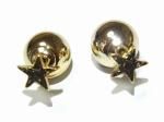 スターデザインキャッチ ピアス 【 Luccica ルチカ 】【メール便 送料無料 】 かわいい アクセサリー 個性的 スター キラキラ 星 ほし おしゃれ ジュエリー