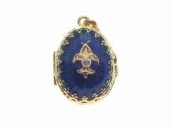 『 ロケットペンダント インペリアルイースターエッグ ( 聖書 ) 』 (Mサイズ)【 A&C Enamel Paris 】【メール便 送料無料 】 トップ チャーム