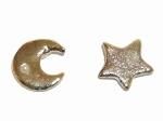ブランビンタン ピアス (ゴールド×パール) 【 Luccica ルチカ 】【 メール便 送料無料 】 星座 アクセサリー スター 夜空 月 三日月 星 宇宙 ロマンチック