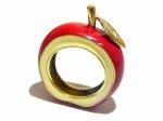 『 リンゴ リング (レッド) 』【 Imported Band 】【 ゆうメール 送料無料 】 アクセサリー ジュエリー かわいい 個性的 フェミニン ナチュラル 洋ナシ 可愛い